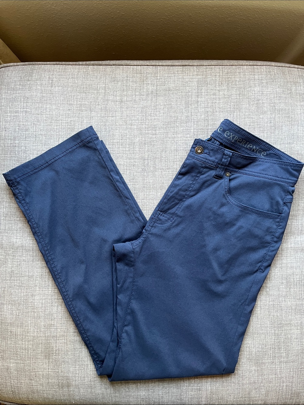 Prana Navy Blue Casual Slim Fit Pants Men's 33x30